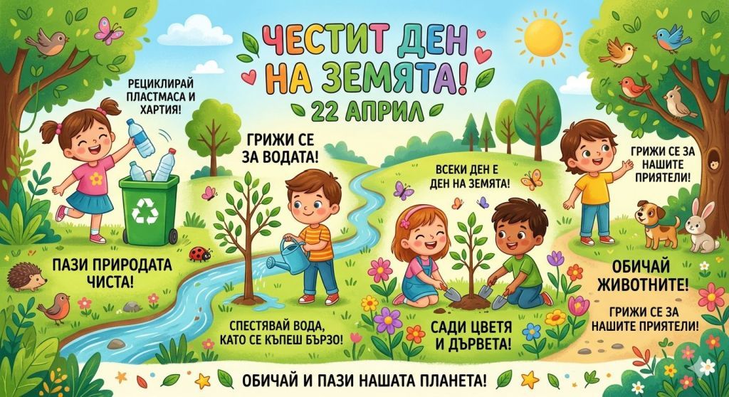МИСИЯ: "Пазители на Земята" - в 3 "б" клас отбелязахме 22 април - НУ Станислав Доспевски - Самоков